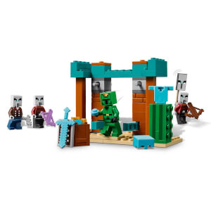 LEGO Minecraft Serseri Köylü Çöl Devriyesi 21267 - 7 Yaş ve Üzeri Macera Oyunları Seven Çocuklar için Minecraft Karakolu Yaratıcı Oyuncak Yapım Seti (105 Parça)