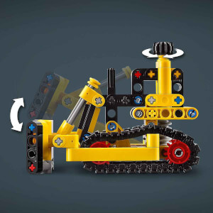 LEGO® Technic Ağır İş Buldozeri 42163 - 7 Yaş ve Üzeri Çocuklar için İnşaat Aracı İçerek Koleksiyonluk Yaratıcı Oyuncak Model Yapım Seti (195 Parça)