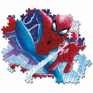 104 Parça Karanlıkta Parlayan Puzzle: Marvel Spiderman Supercolor