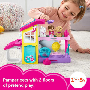 Little People'dan Barbie Oyun ve Bakım Evcil Hayvan Spası HJW76