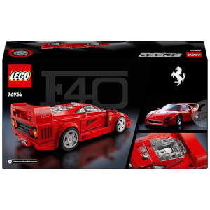 LEGO Speed Champions Ferrari F40 Süper Araba 76934 – 9 Yaş Ve Üzeri Çocuklar İçin İnşa Edilebilen Oyuncak Araç Modeli Yapım Seti (318 Parça)