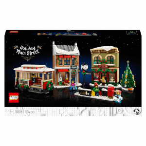 LEGO Yılbaşı Caddesi 10308 - Kış Köyü Koleksiyonundan bir Yılbaşı Alışveriş Caddesini İçeren Sergileme Modeli Yapım Seti (1514 Parça)