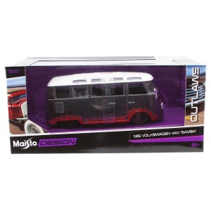 1:25 Maisto Volkswagen Van Samba Model Araba