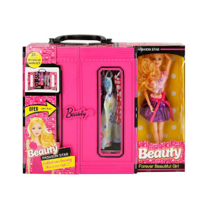 Beauty Fashion Star Bebeğim ve Çantalı Elbise Gardrobu