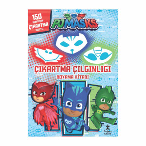 Pjmask Çıkartma Çılgınlığı Boyama Kitabı