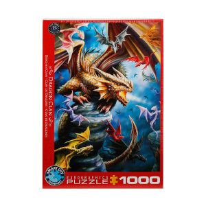 1000 Parça Puzzle : Dragon Clan - Anne Stokes