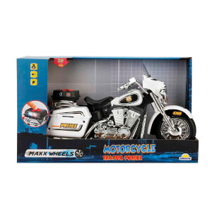 Maxx Wheels Sesli ve Işıklı Polis Motosikleti 34 cm.