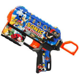 X-Shot Skins Flux Sonic The Hedgehog 8 Mermili Sünger Dart Atan Silah 21 cm