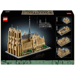 LEGO Architecture Mimari Simgeler Koleksiyonu: Notre Dame Katedrali 21061 - Seyahat, Mimari ve Tarih Meraklısı Yetişkinler İçin Koleksiyonluk ve Sergilenebilir Model Yapım Seti (4383 Parça)