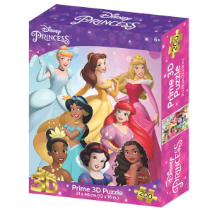 Prime 3D 200 Parça 3D Puzzle: Disney Prensesler