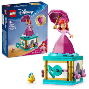 LEGO Disney Princess Dönen Ariel 43259 - 5 Yaş ve Üzeri Prenses Seven Çocuklar için Mini Bebek Figürü İçeren Yaratıcı Oyuncak Yapım Seti (93 Parça)