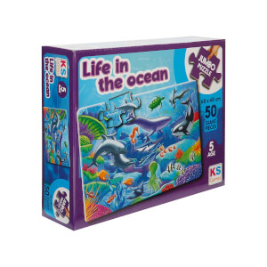 50 Parça Jumbo Puzzle: Life In The Ocean