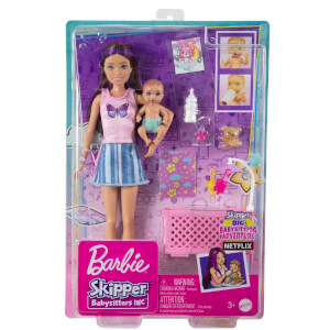 Barbie Skipper Bebek Bakıcılığı Beşikli Oyun Seti HJY33 