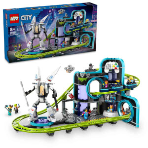 LEGO City Robot Dünyası Hız Treni Parkı 60421 - 8 Yaş ve Üzeri Çocuklar için Yaratıcı Oyuncak Yapım Seti (986 Parça)