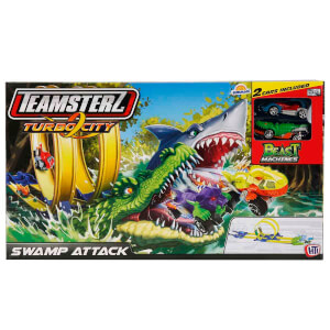 Teamsterz Beast Machines Turbo City Swamp Attack Yarış Pisti 