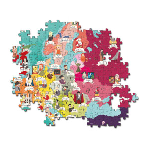 250 Parça Puzzle : Exploring Maps - People in Europe