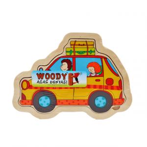 Ahşap Puzzle Araçlar