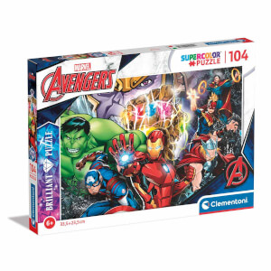 104 Parça Supercolor Brillant Puzzle: Marvel Avengers