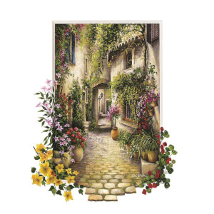 500 Parça Puzzle : Çiçekli Ara Sokak