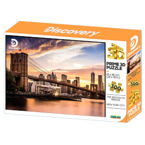 Prime 3D 300 Parça 3D Puzzle: Discovery Brooklyn Köprüsü