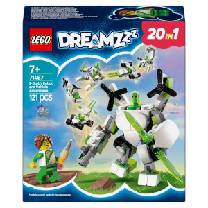 LEGO DREAMZzz Z-Blob’un Robot ve Araç Maceraları 71487 - 7 Yaş ve Üzeri Çocuklar için Yaratıcı Robot Oyuncak Yapım Seti (121 Parça)