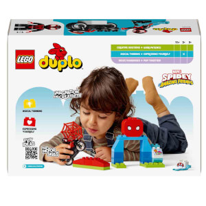 LEGO DUPLO Marvel Spin’in Motosiklet Macerası 10424 -2 Yaş ve Üzeri Çocuklar İçin Örümcek Adam Figürü İçeren Eğitici Oyuncak Yapım Seti (24 Parça)