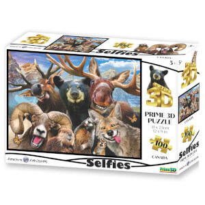 100 Parça 3D Puzzle: Kanada Selfie