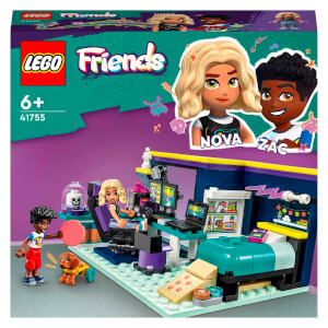 LEGO Friends Nova'nın Odası 41755 - 6 Yaş ve Üzeri Çocuklar için 2 Mini Bebek (Nova ve Zac) İçeren Yaratıcı Oyuncak Yapım Seti (179 Parça)