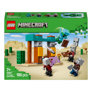 LEGO Minecraft Serseri Köylü Çöl Devriyesi 21267 - 7 Yaş ve Üzeri Macera Oyunları Seven Çocuklar için Minecraft Karakolu Yaratıcı Oyuncak Yapım Seti (105 Parça)