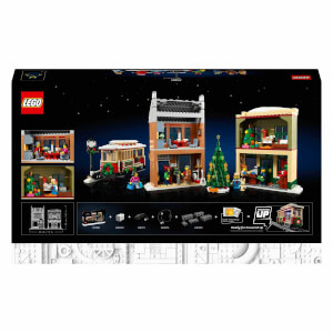 LEGO Yılbaşı Caddesi 10308 - Kış Köyü Koleksiyonundan bir Yılbaşı Alışveriş Caddesini İçeren Sergileme Modeli Yapım Seti (1514 Parça)