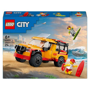 LEGO City Cankurtaran Kamyoneti 60453 - 6 Yaş ve Üzeri Çocuklar için 2 Minifigür ve Köpek Balığı Figürü İçeren Yaratıcı Oyuncak Yapım Seti (214 Parça)