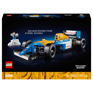 LEGO Icons Williams Racing FW14B ve Nigel Mansell 10353 - Yetişkinler için Koleksiyonluk Yaratıcı Model Yapım Seti (799 Parça)