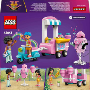 LEGO Friends Pamuk Şeker Standı ve Scooter 42643 - 6 Yaş ve Üzeri Çocuklar için Mini Bebek İçeren Yaratıcı Oyuncak Yapım Seti (110 Parça)