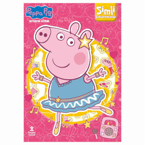 Peppa Pig - Simli Çıkartmalı Boyama Kitabı