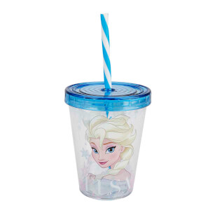 Frozen Elsa Pipetli Bardak Mavi 450 ml.