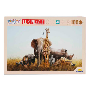 100 Parça Puzzle: Afrika Hayvanları