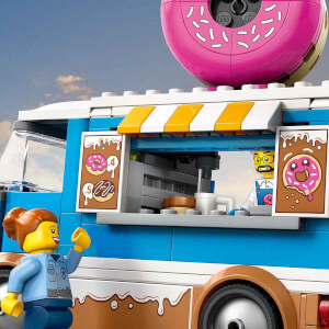 LEGO City Donut Kamyonu 60452 - 5 Yaş ve Üzeri Çocuklar için Yaratıcı Oyuncak Yapım Seti (196 Parça)