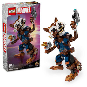 LEGO® Marvel Rocket ve Bebek Groot 76282 – 10 Yaş ve Üzeri Süper Kahraman Yedi Çocuk İçin İnşa Edilebilir Yaratıcı Oyuncak Yapım Seti (566 Parça)