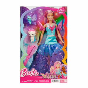 Barbie Sihirli Dokunuş Peri Masalı Elbiseli Bebekler HLC31