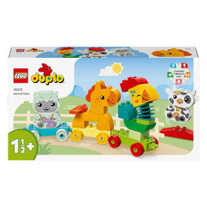 LEGO DUPLO İlk Hayvan Trenim 10412 - 1 Buçuk Yaş ve Üzeri Çocuklar için Tekerlekli Oyuncak Tren İçeren Eğitici Yapım Seti (19 Parça)