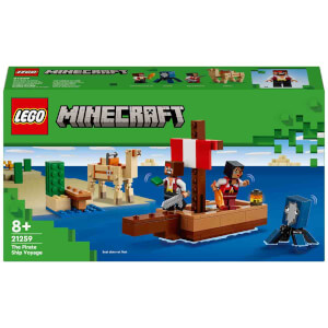 LEGO Minecraft Korsan Gemisi Yolculuğu 21259 – 8 Yaş ve Üzeri Macera Oyunları Seven Çocuklar İçin Korsan, Mürekkep Balığı ve Deve içeren Yaratıcı Oyuncak Yapım Seti (166 Parça)