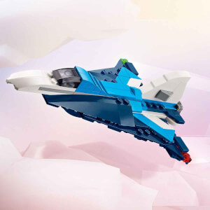 LEGO Creator 3’ü 1 Arada Uçak: Yarış Uçağı 31160 - 7 Yaş ve Üzeri Çocuklar için Jet veya Helikoptere Dönüşebilen Yaratıcı Oyuncak Yapım Seti (178 Parça)