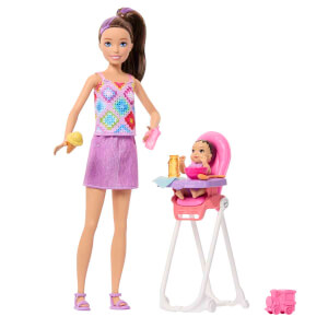 Barbie Bebek Bakıcısı Skipper Mama Sandalyeli Oyun Seti JJB44
