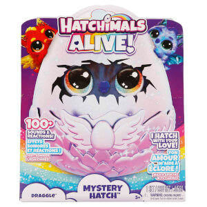 Sesli ve Işıklı Hatchimals Alive Mystery Hatch Draggle İnteraktif Peluş Sürpriz Yumurta