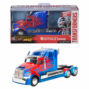 1:32 Hollywood Rides Transformers Western Star 5700 XE Optimus Prime Model Araba