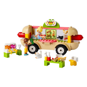 LEGO® Friends Sosisli Sandviç Arabası 42633 - 4 Yaş ve Üzeri Çocuklar için Mini Bebek İçeren Yaratıcı Oyuncak Yapım Seti (100 Parça)