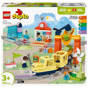 LEGO DUPLO Kasabası Büyük İnteraktif Mahalle Treni 10428 -3 Yaş ve Üzeri Çocuklar İçin Eğitici Oyuncak Yapım Seti (103 Parça)