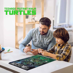300 Parça 3D Puzzle Metal Kutu: Ninja Turtles