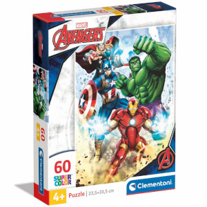 60 Parça Supercolor Puzzle: Marvel Avengers 