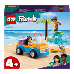 LEGO Friends Plaj Arabası Eğlencesi 41725 - 4 Yaş ve Üzeri Çocuklar için 2 Mini Bebek, bir Köpek Karakteri ve Plaj Arabası İçeren Yaratıcı Oyuncak Yapım Seti (61 Parça)